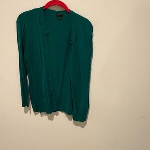 Ann Taylor Teal Knit Sweater